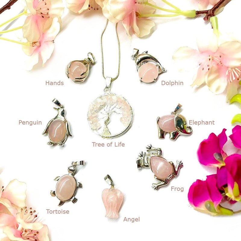 Genuine Rose Quartz Pendant